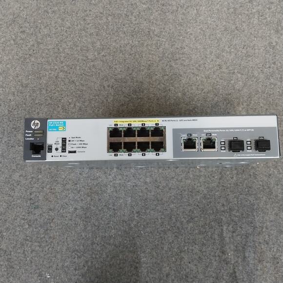 HP Aruba J9774A 2530-8G 8 Port POE+ Gigabit Switch *No AC Adapter* - Picture 2 of 5
